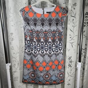 Banana‎ Republic Geometric Print Shift Dress Women's Size 0